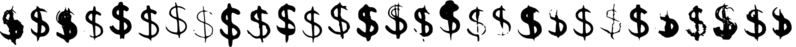 BM Graphics - Dollar Symbol Font
