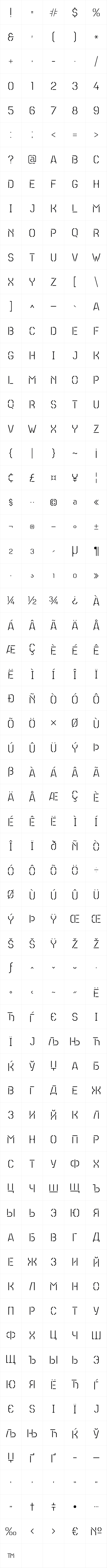 Teco Sans Stencil