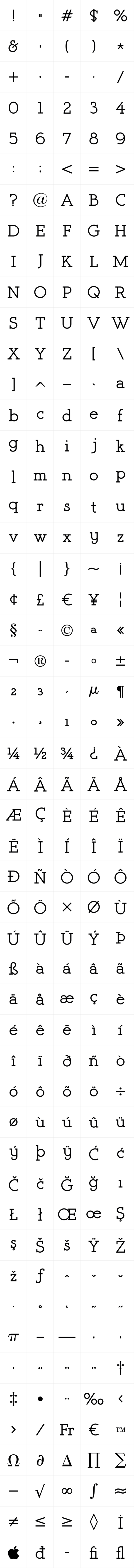 Register Serif