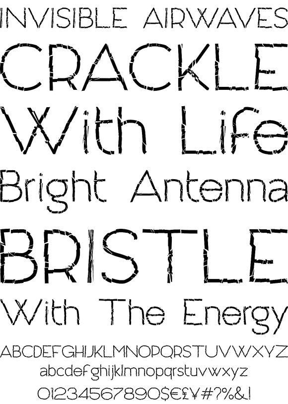 The Crashed Fonts Pack