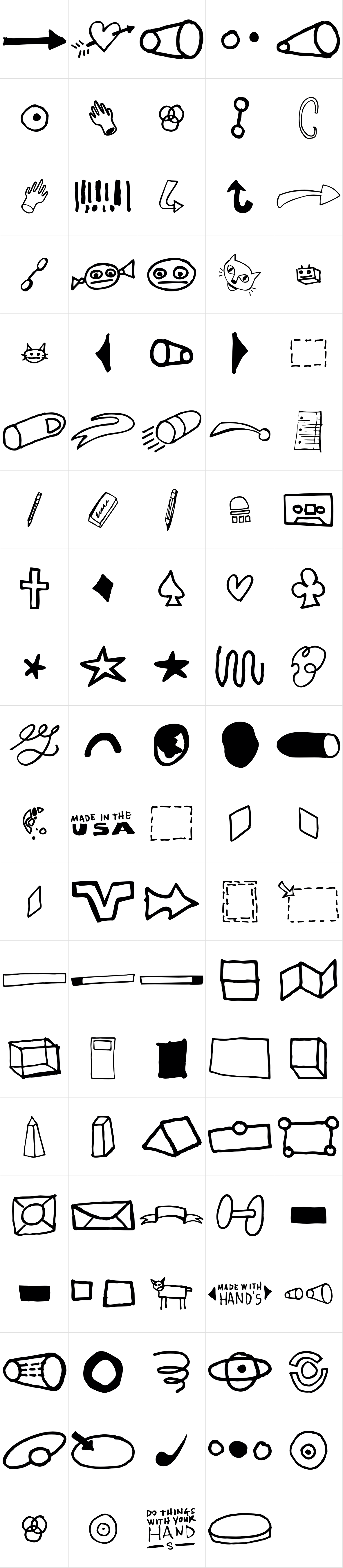 YWFT Signature Dingbats YWFT Signature Dingbats