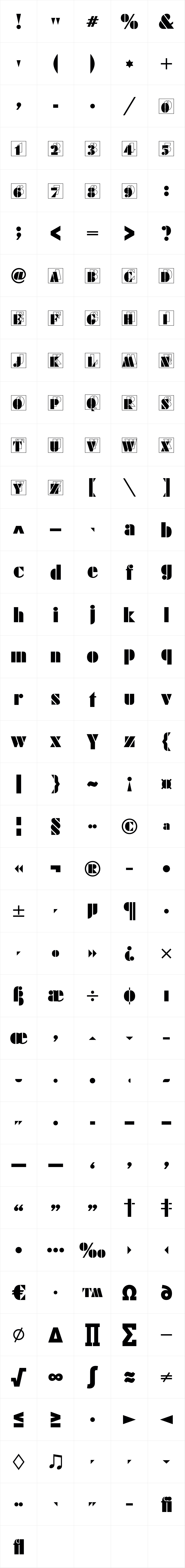 Futura Black Initials D Futura Black Initials D