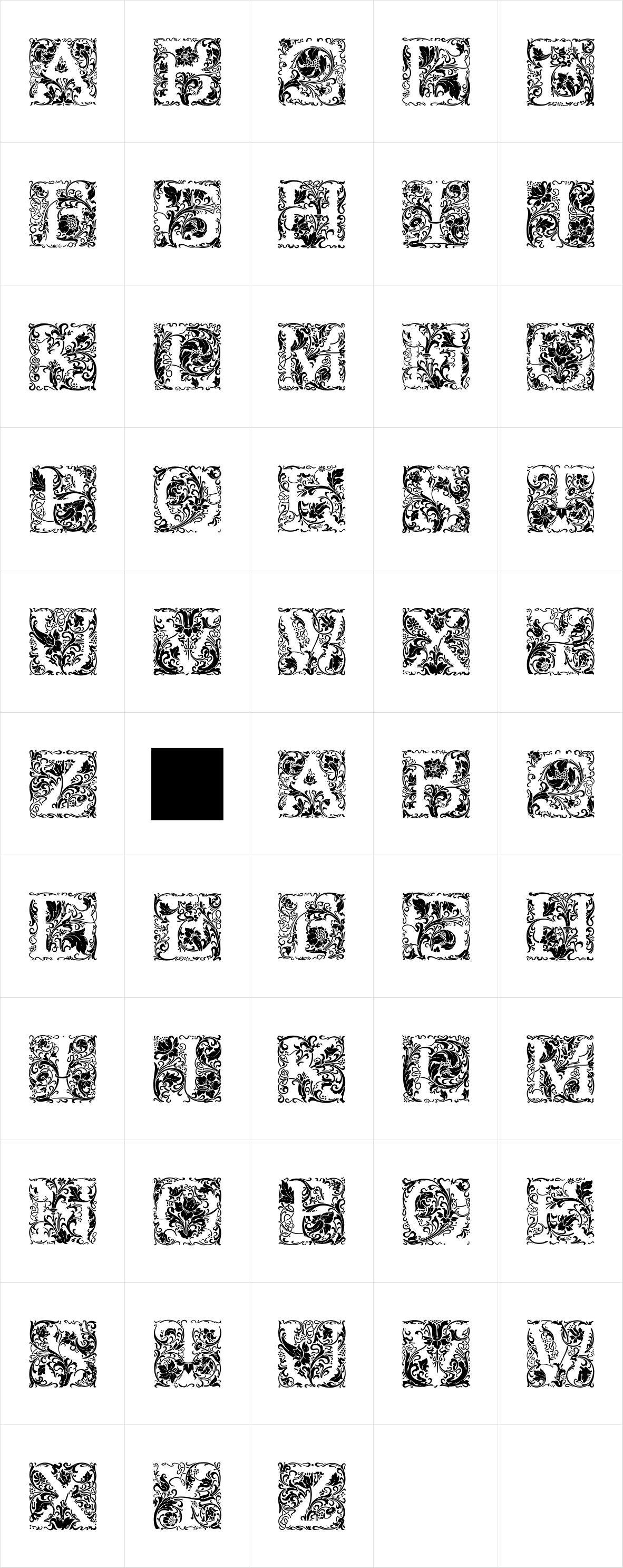 LTC Goudy Initials Flora LTC Goudy Initials Flora
