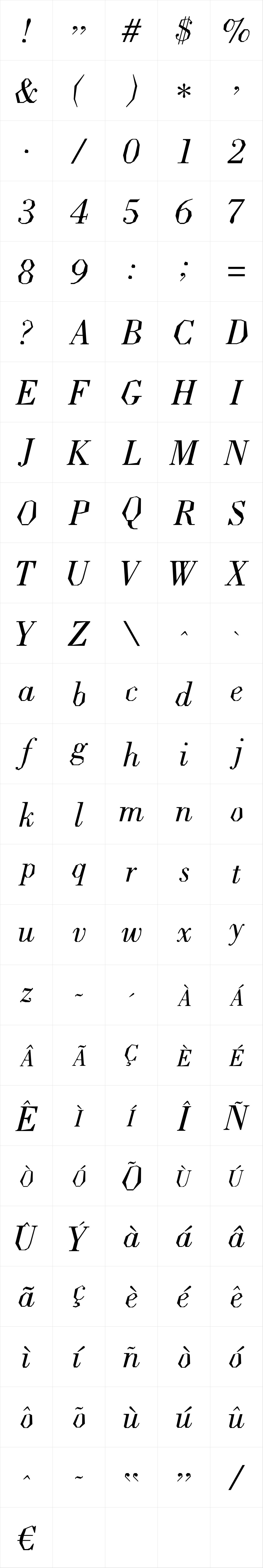 Ladoni Italic Ladoni Italic