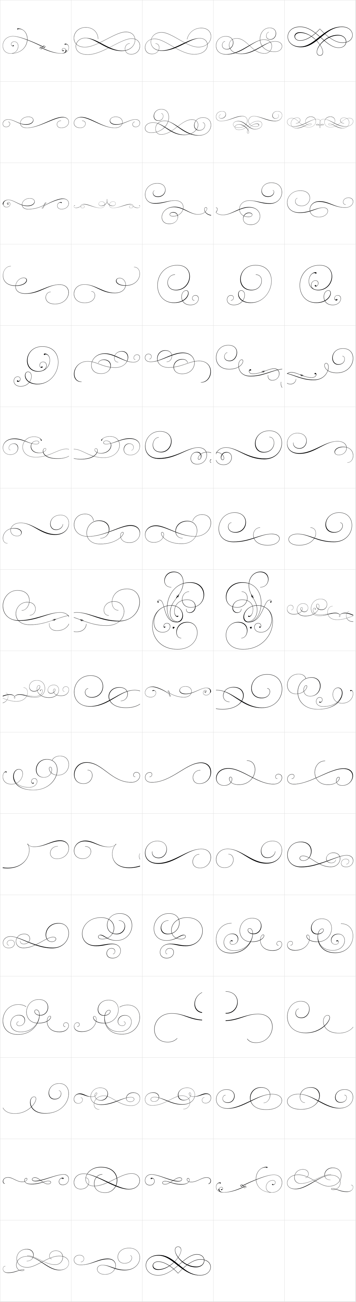 Parfumerie Script Ornaments Parfumerie Script Ornaments