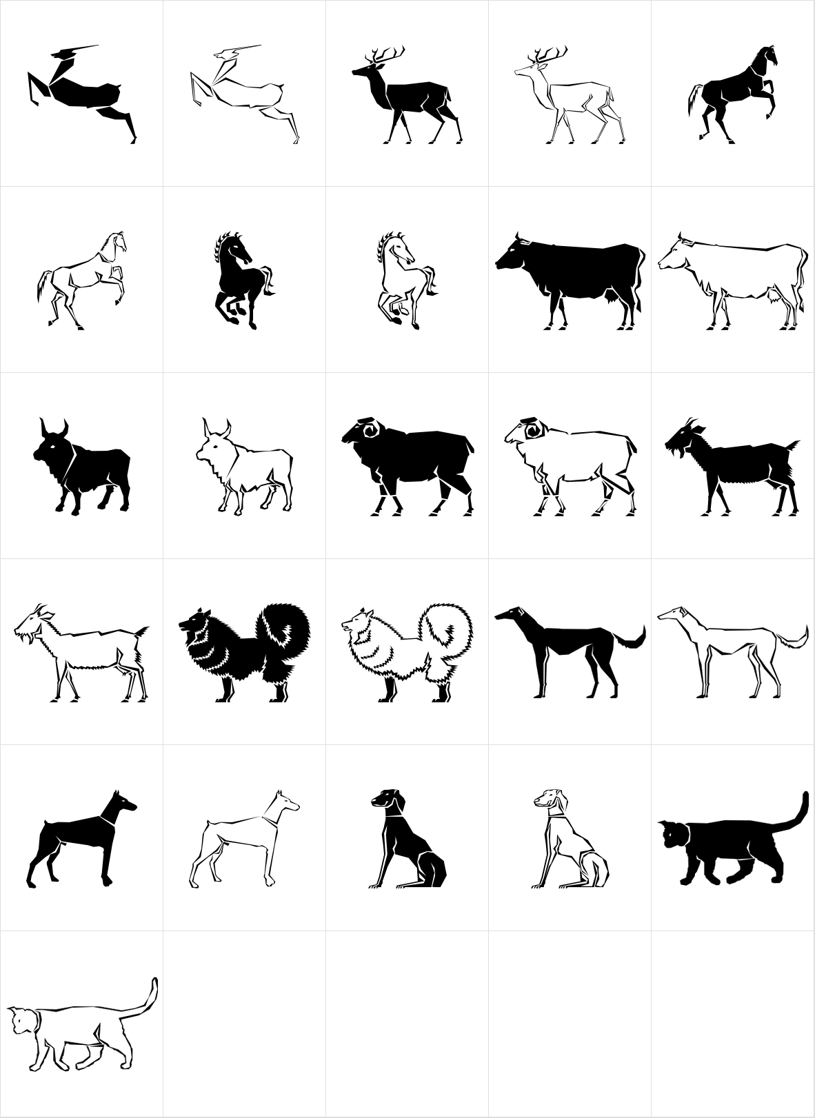 Polytype Animals One Polytype Animals One
