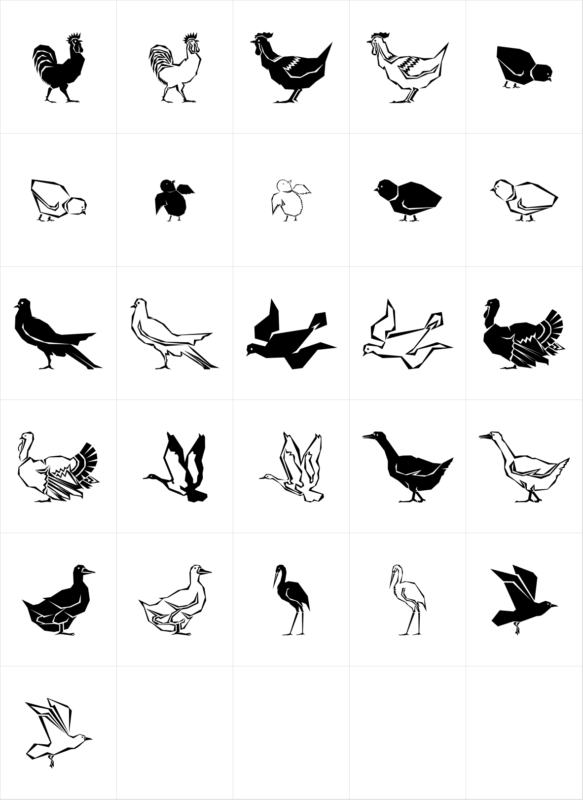 Polytype Birds One Polytype Birds One