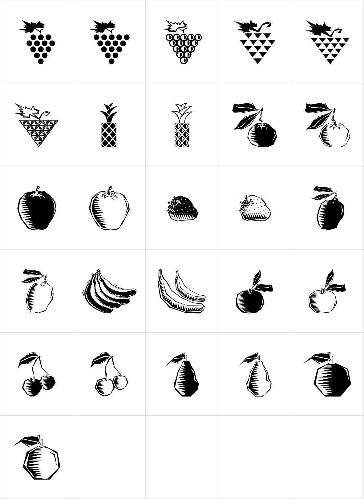 Polytype Fruits One Polytype Fruits One