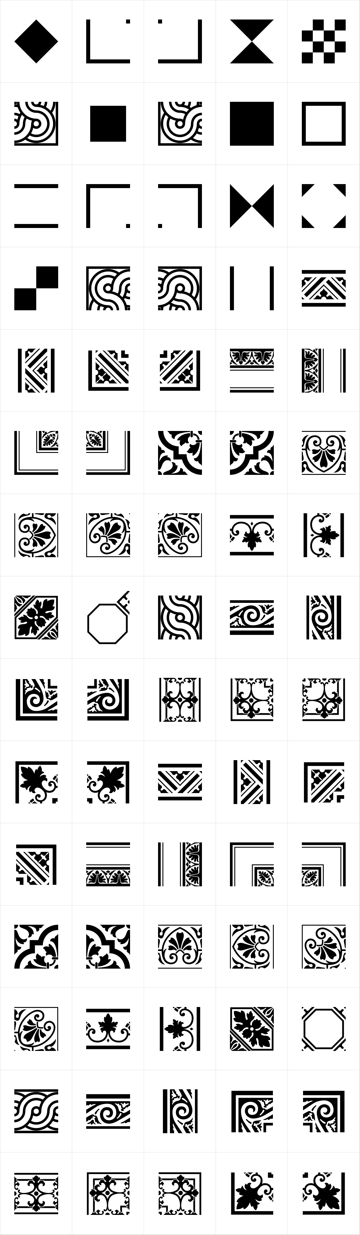 Historism Border 2D Three Historism Border 2D Three