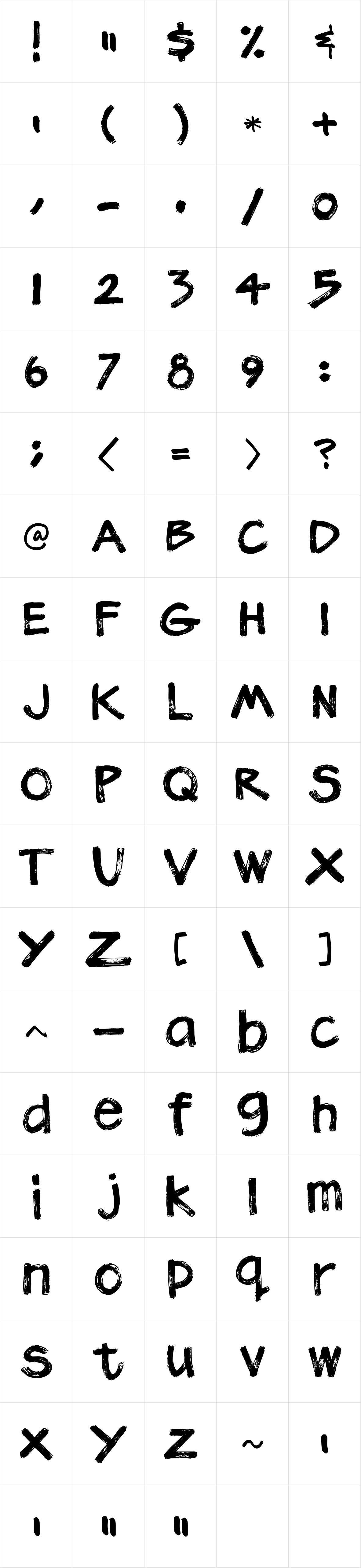 Plz Print Brush Bold Plz Print Brush Bold