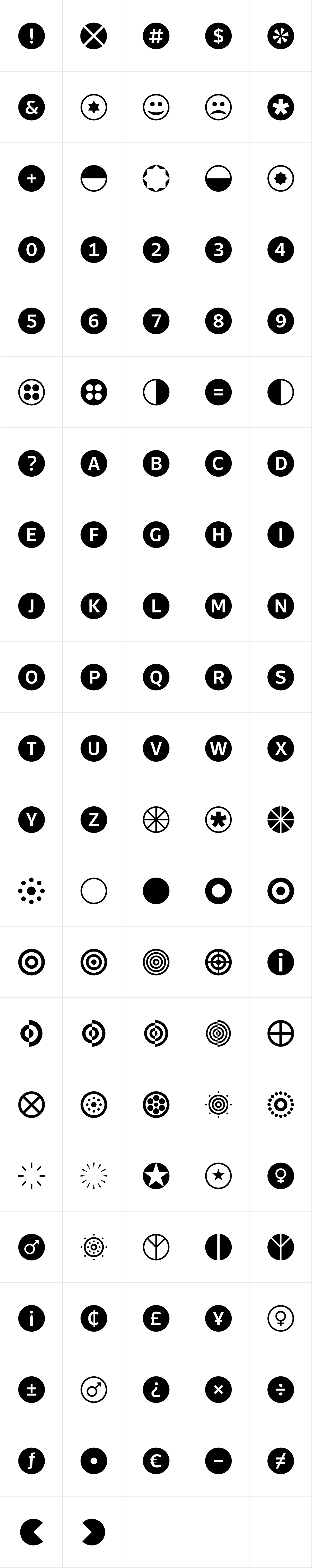 Acta Symbols Circles Acta Symbols Circles