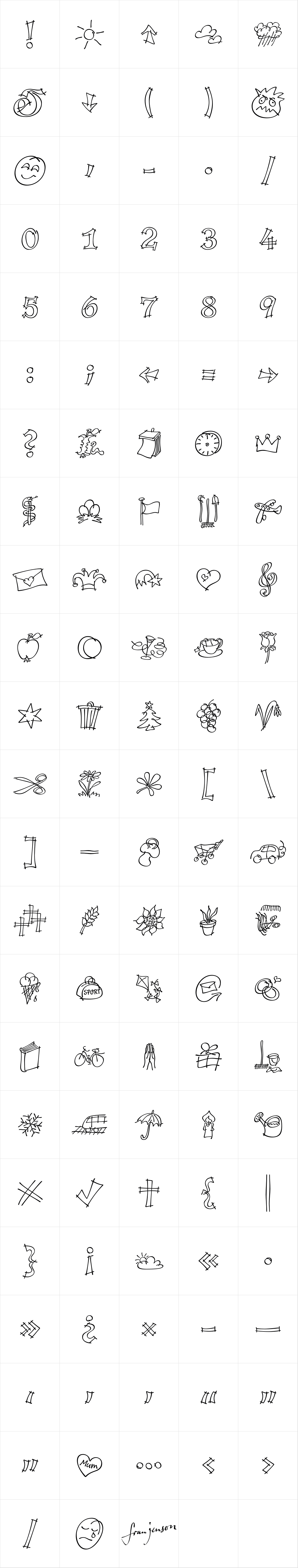 P22 Tulda Symbols P22 Tulda Symbols
