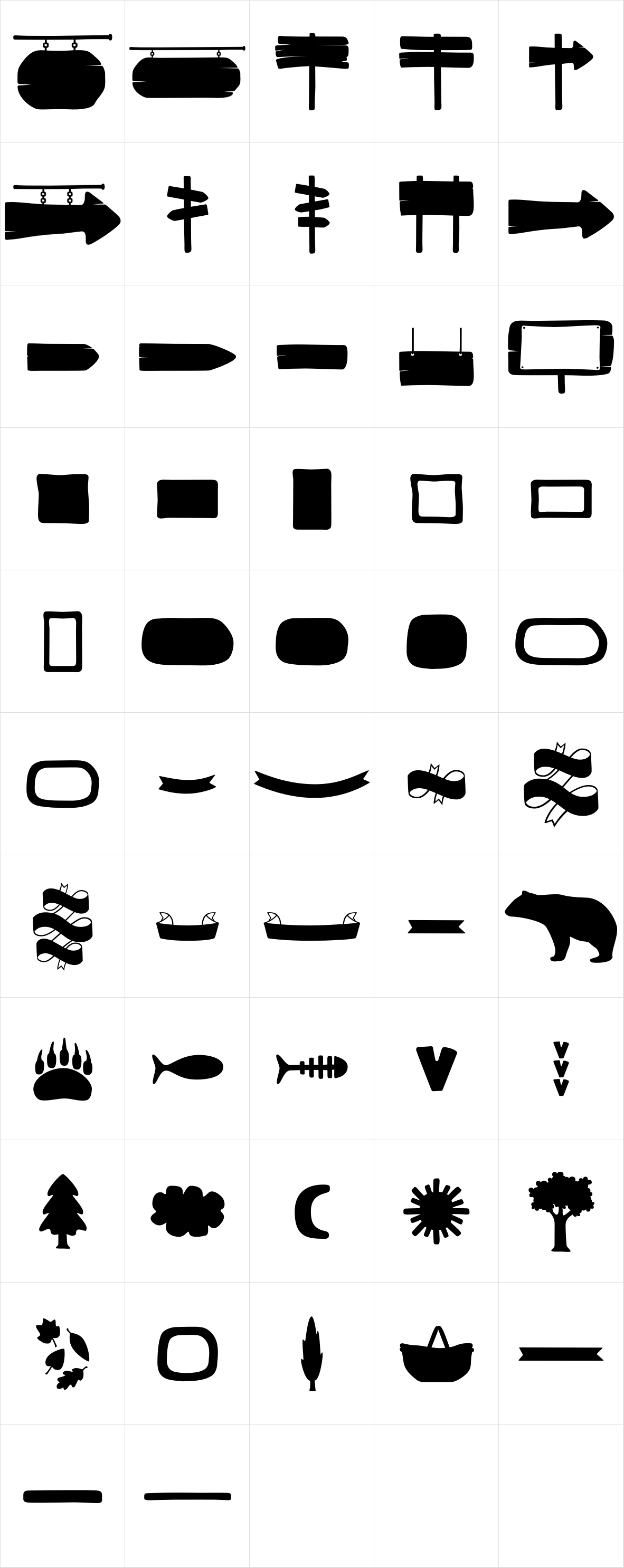 Bosque Dingbats Bosque Dingbats