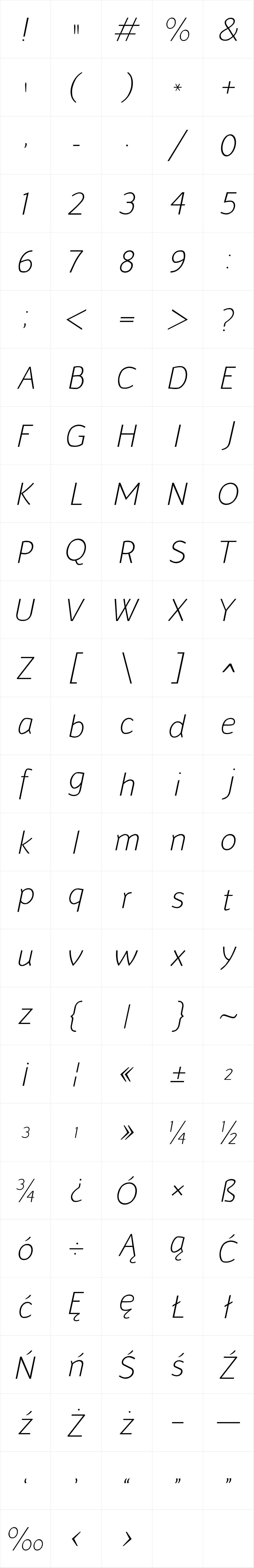 Murena LightItalic Murena LightItalic