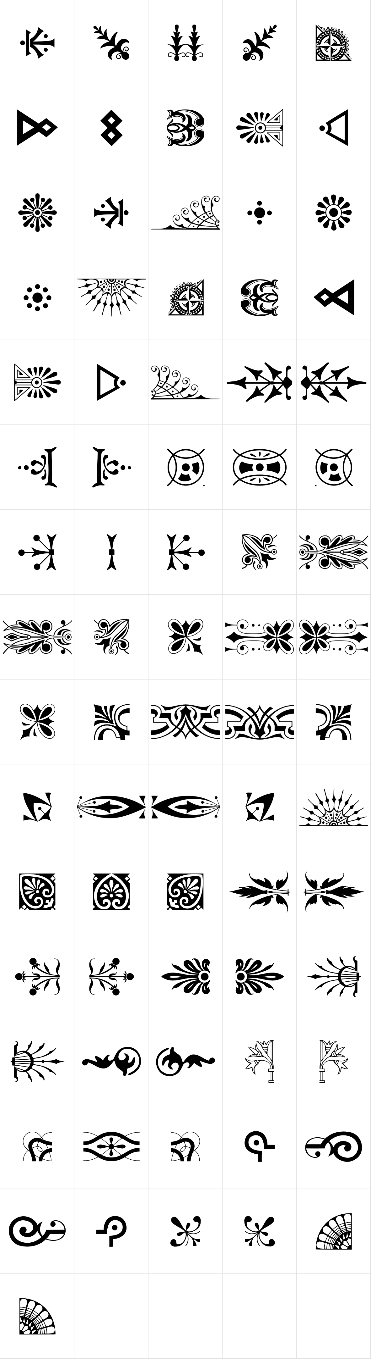 P22 Victorian Ornaments One P22 Victorian Ornaments One