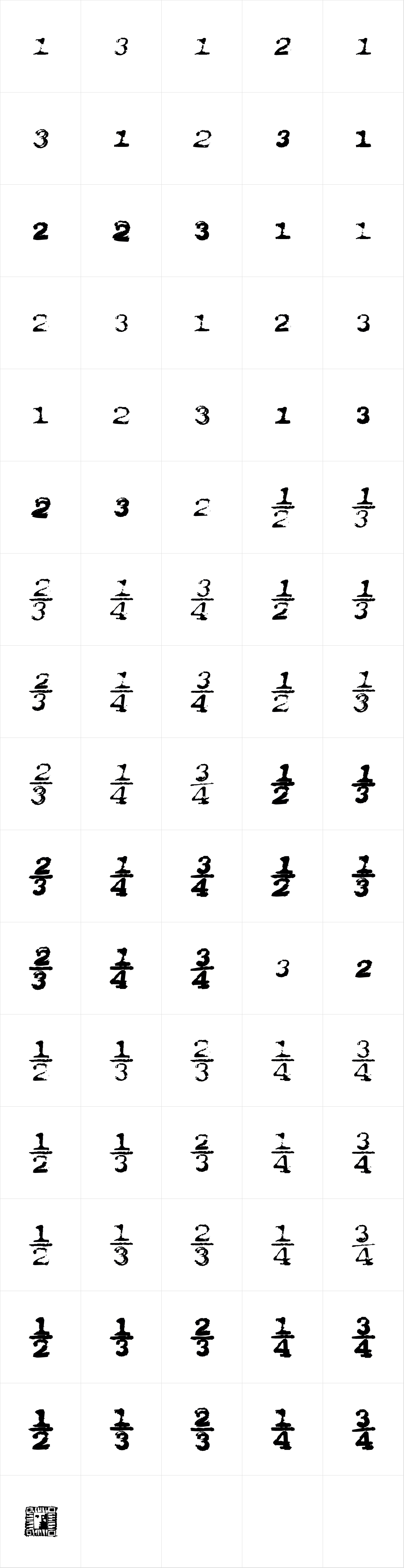 Writing Machine Fractions Writing Machine Fractions