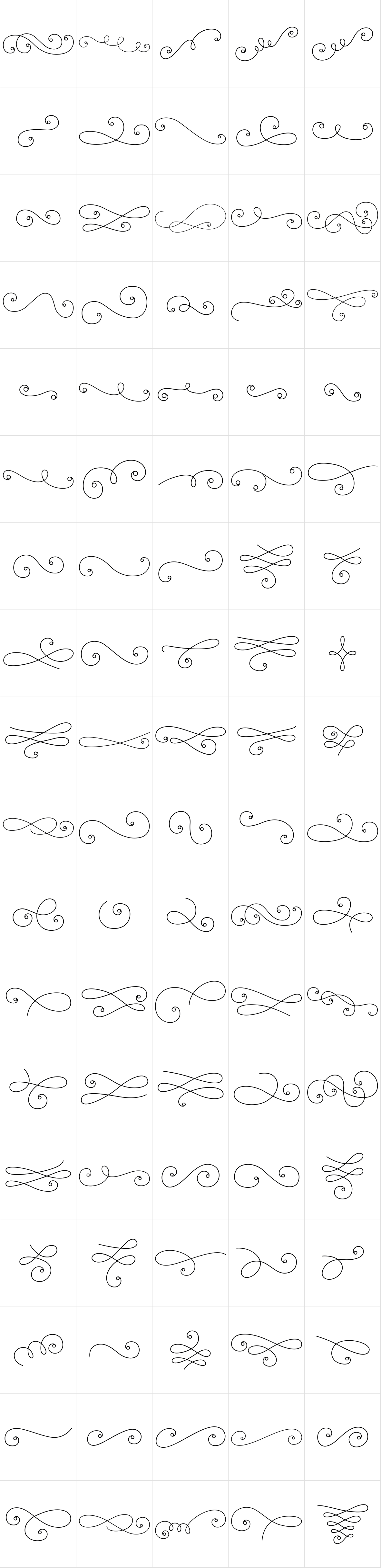 La Chic Flourishes Outline La Chic Flourishes Outline