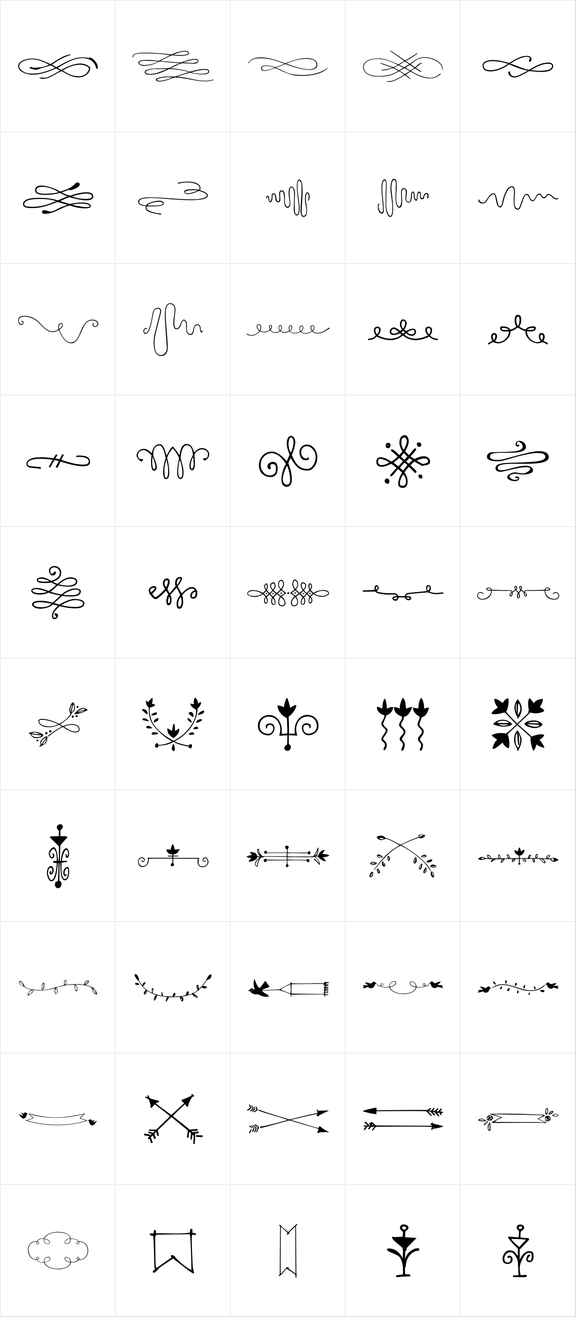 Flourishes and Ornaments Flourishes and Ornaments