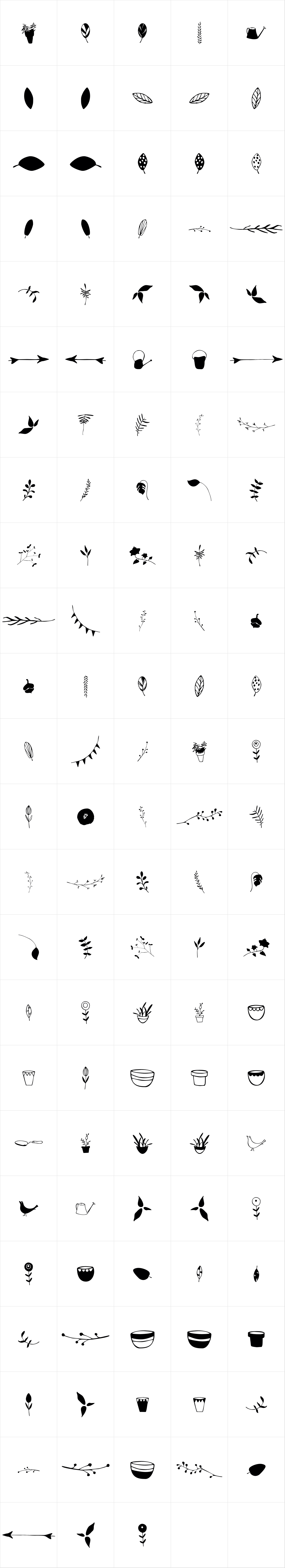 Garden Dingbats Garden Dingbats