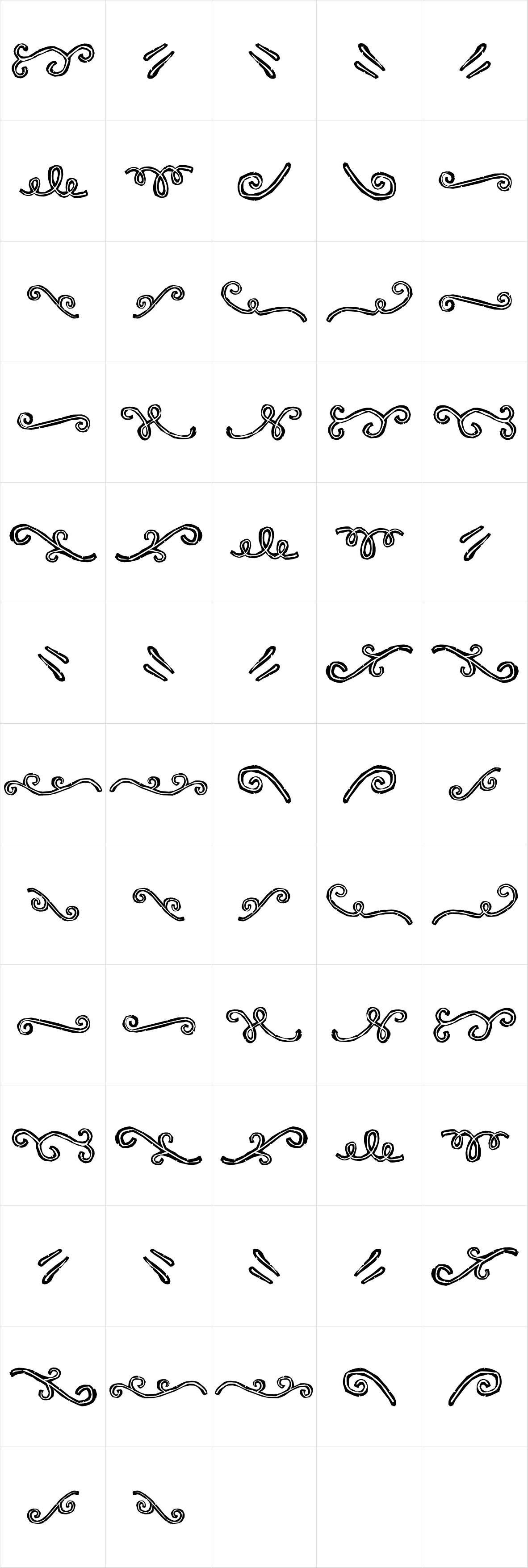 RUBA STYLE DINGBAT LINE 02 RUBA STYLE DINGBAT LINE 02