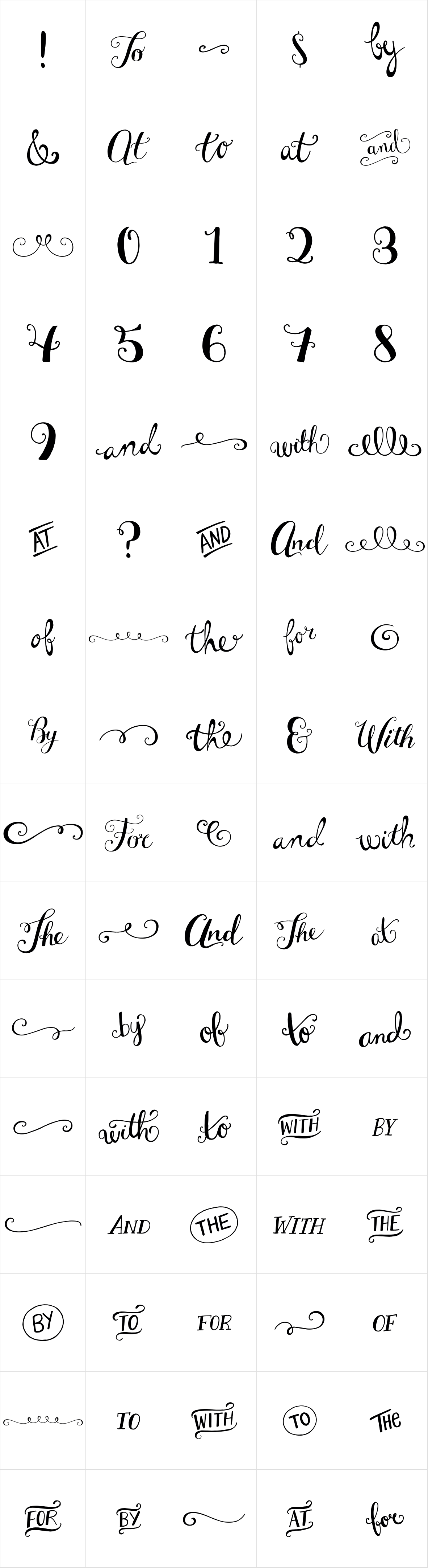 Mulberry Script Extras Mulberry Script Extras