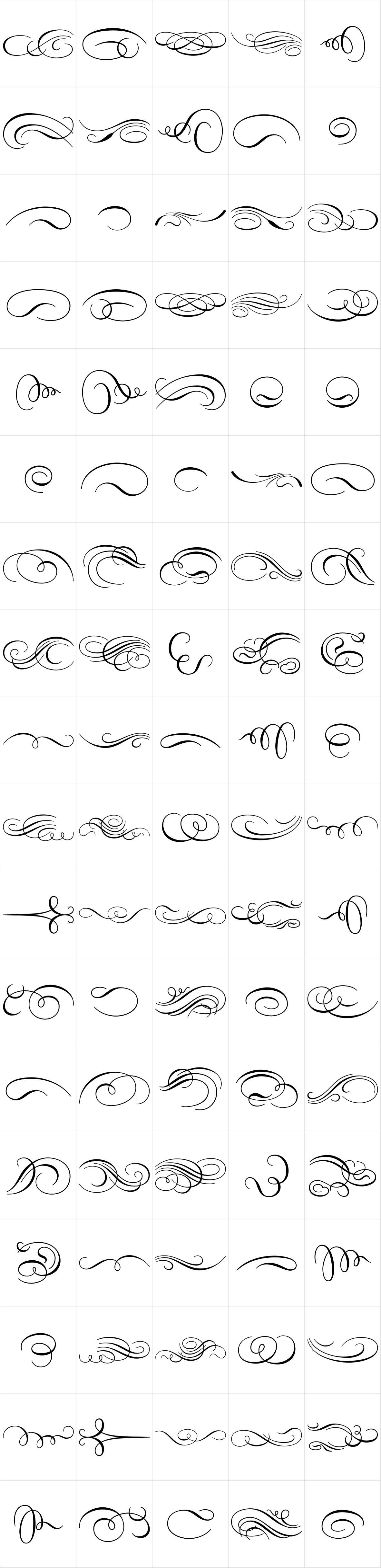 Carioca Script Flourishes Carioca Script Flourishes
