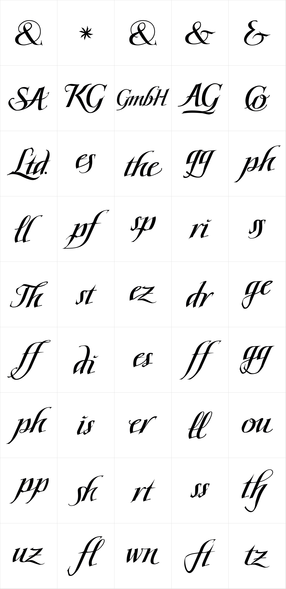 Scriptissimo Forte Ligature Scriptissimo Forte Ligature