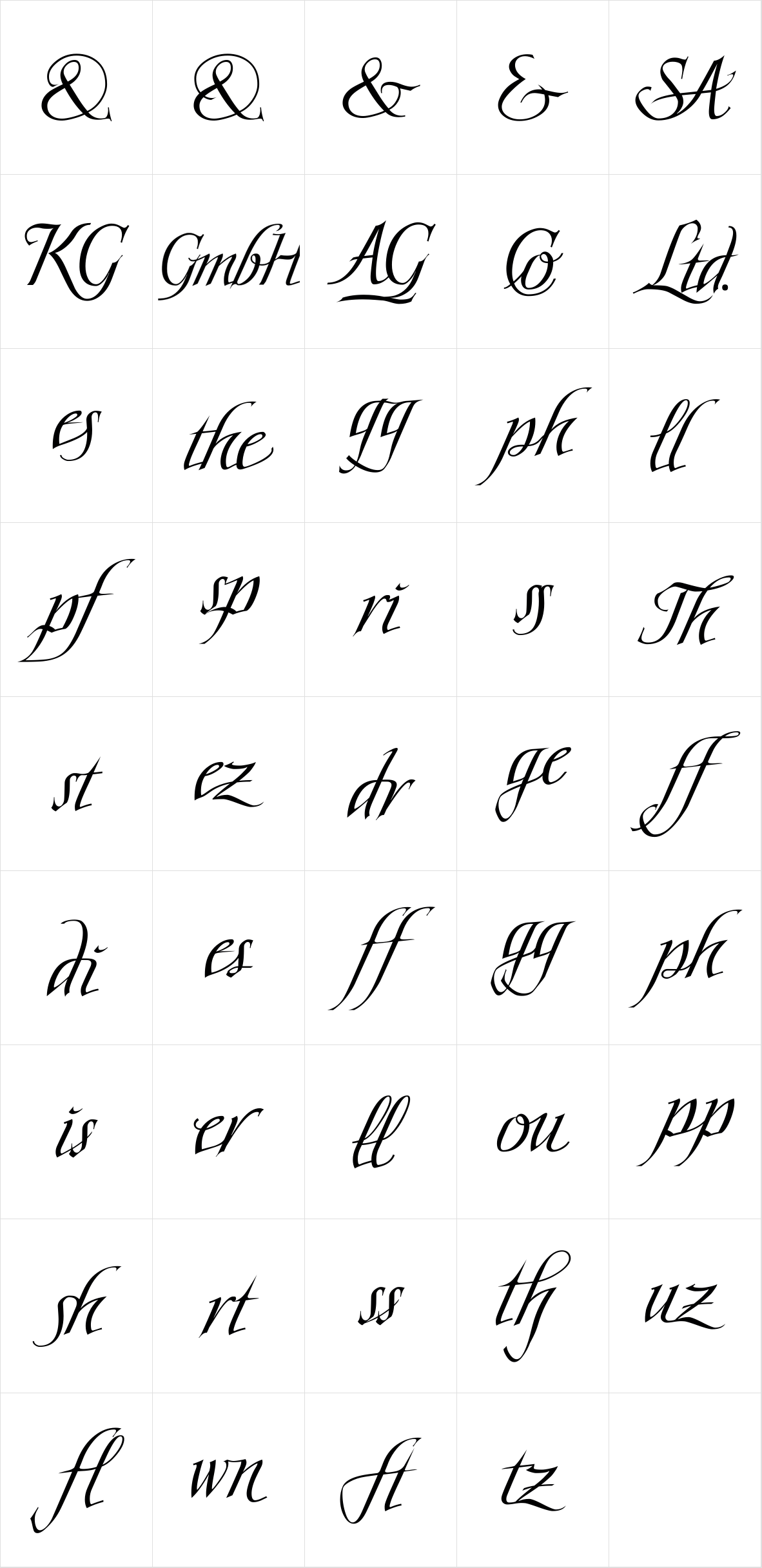 Scriptissimo Ligature Scriptissimo Ligature
