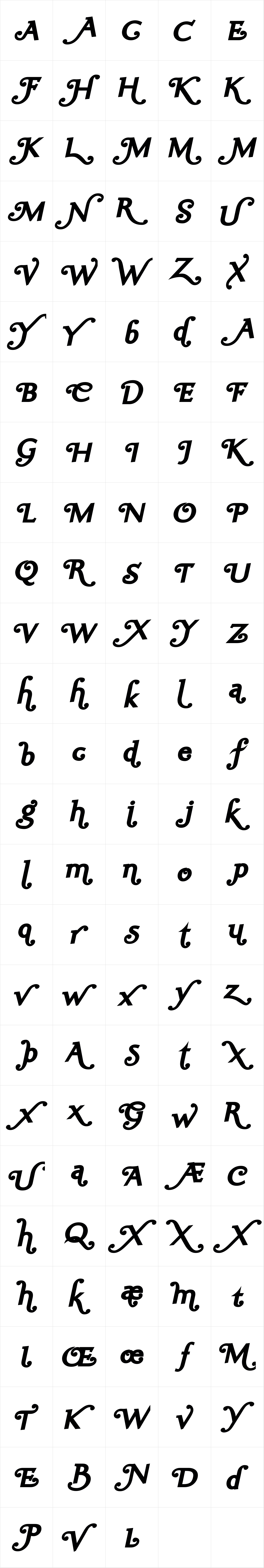 Ela Swashes Black Italic Ela Swashes Black Italic