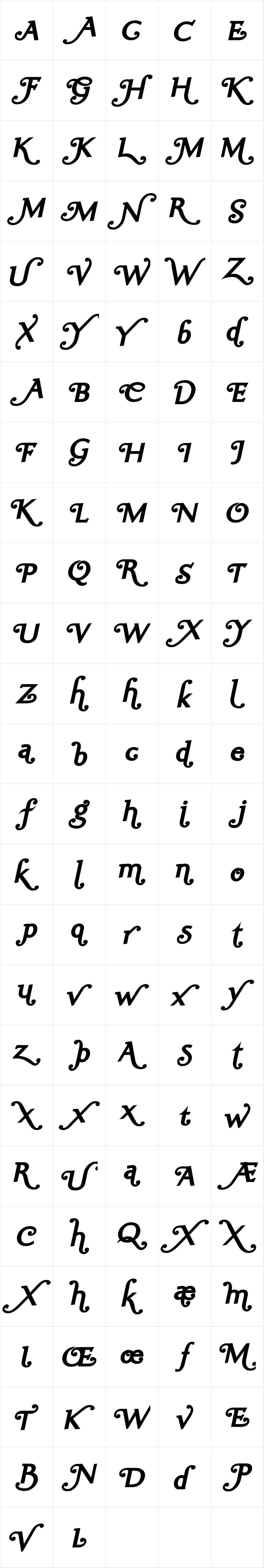 Ela Swashes ExtraBold Italic Ela Swashes ExtraBold Italic