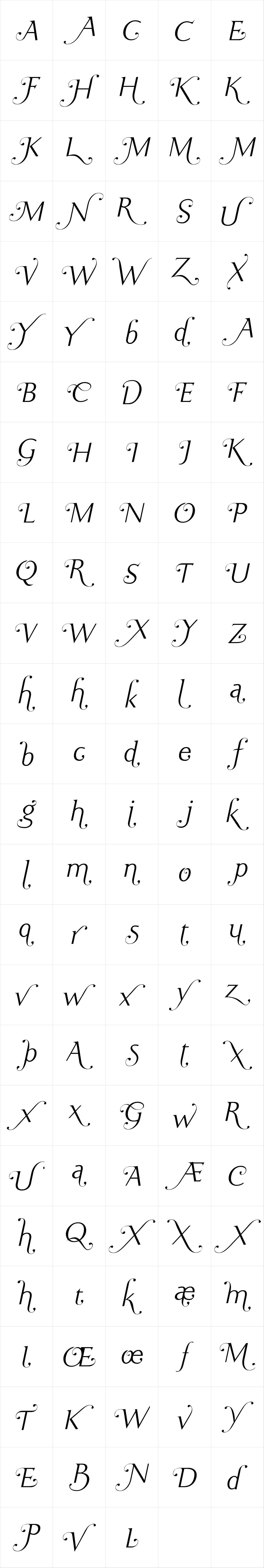 Ela Swashes ExtraLight Italic Ela Swashes ExtraLight Italic