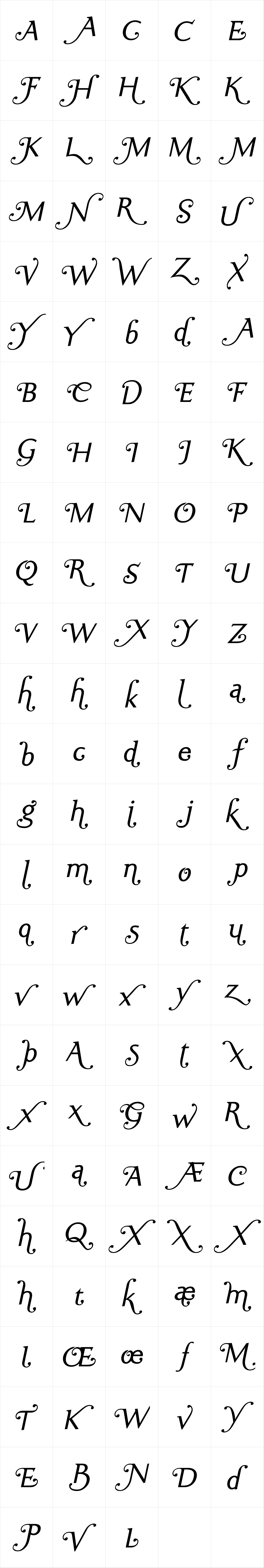 Ela Swashes Semi Light Italic Ela Swashes Semi Light Italic