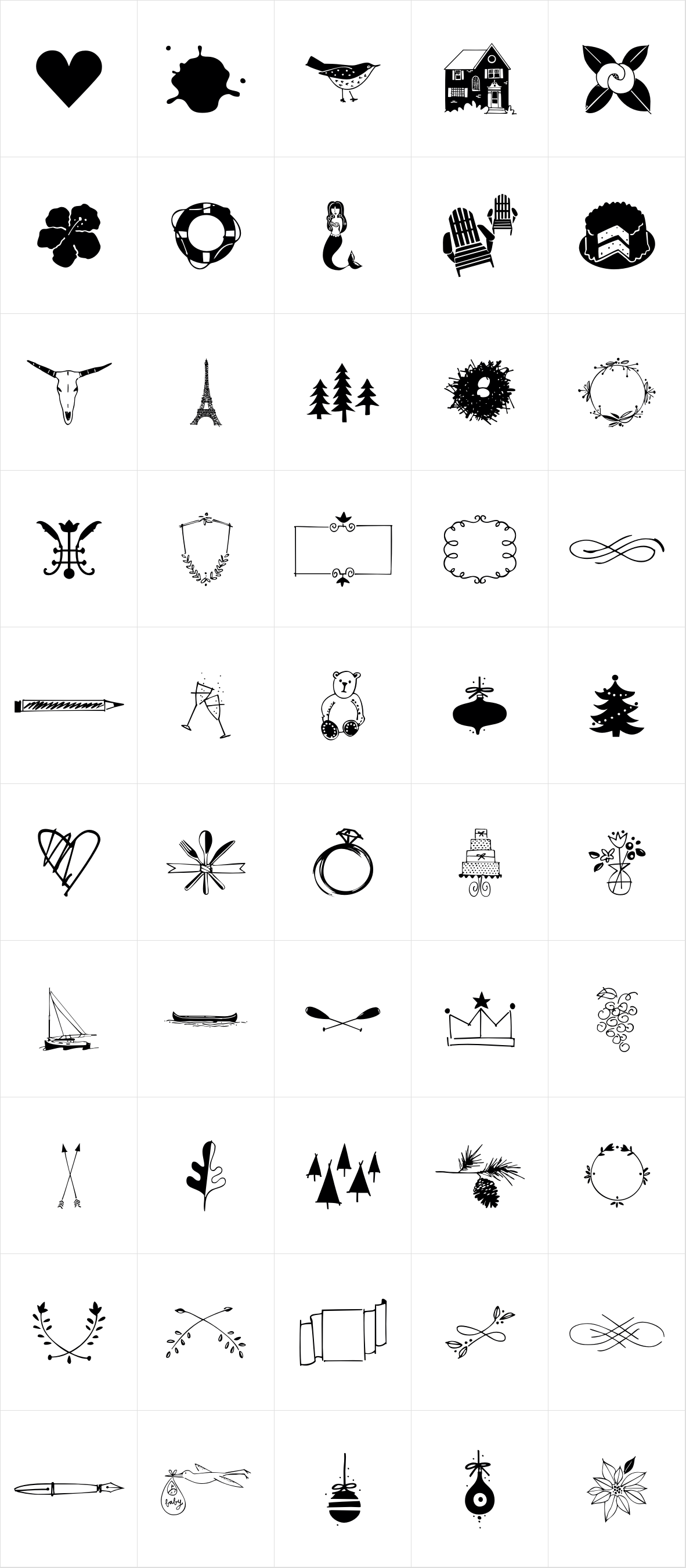 Monogram Doodles One Monogram Doodles One