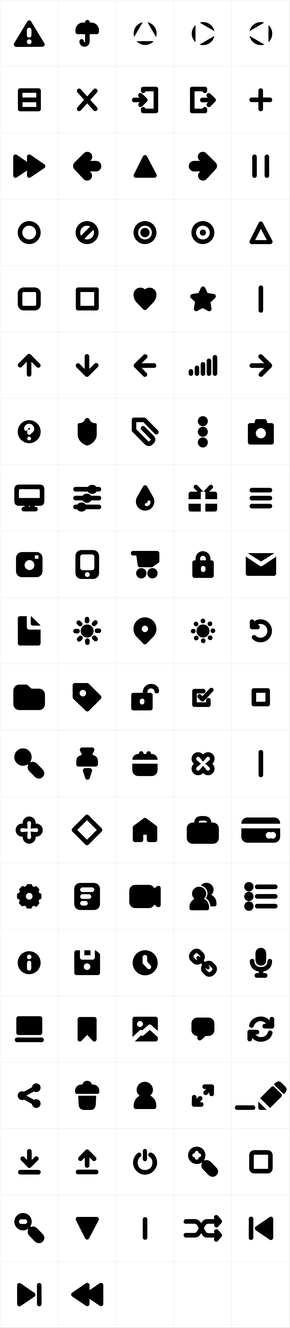 Antipasto Icons Bold Antipasto Icons Bold