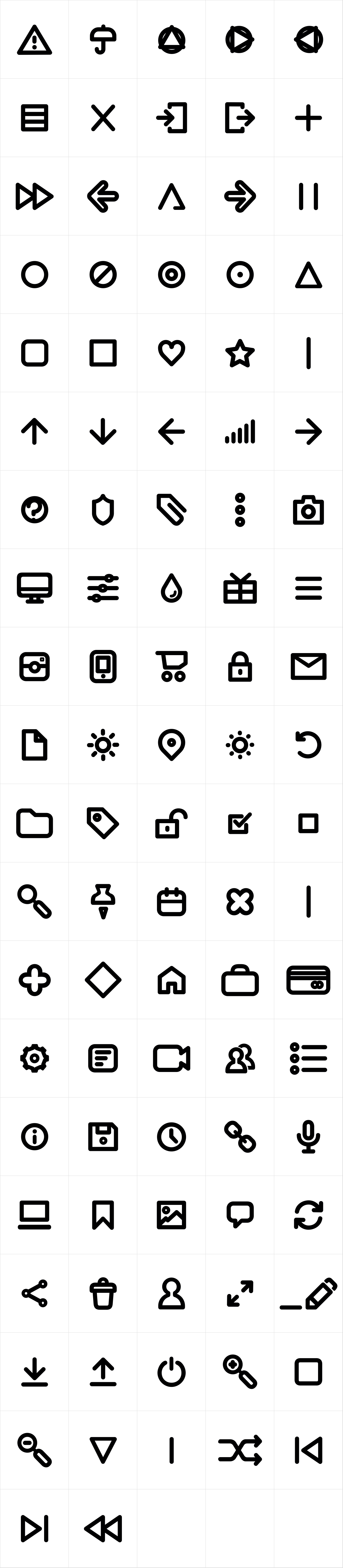 Antipasto Icons DemiBold Antipasto Icons DemiBold