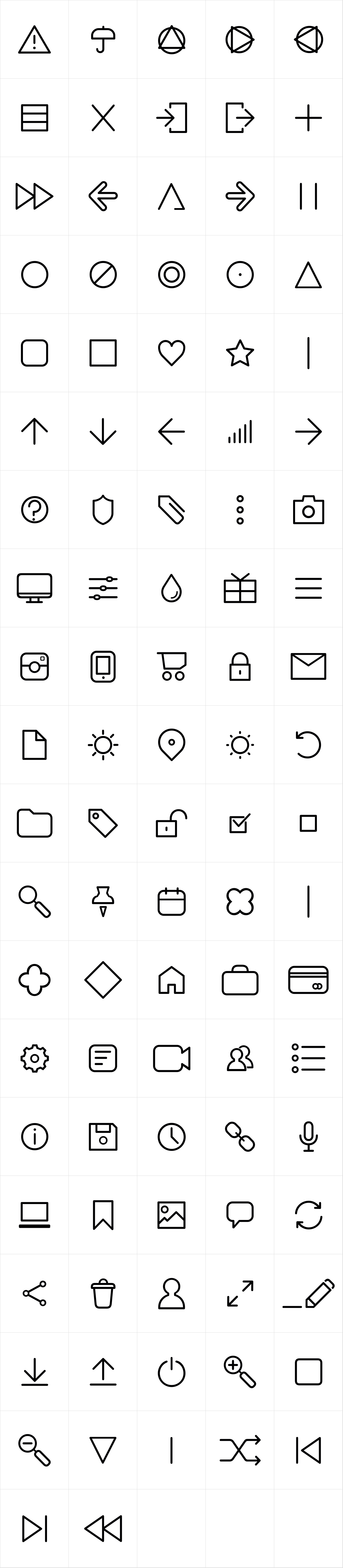 Antipasto Icons Light Antipasto Icons Light
