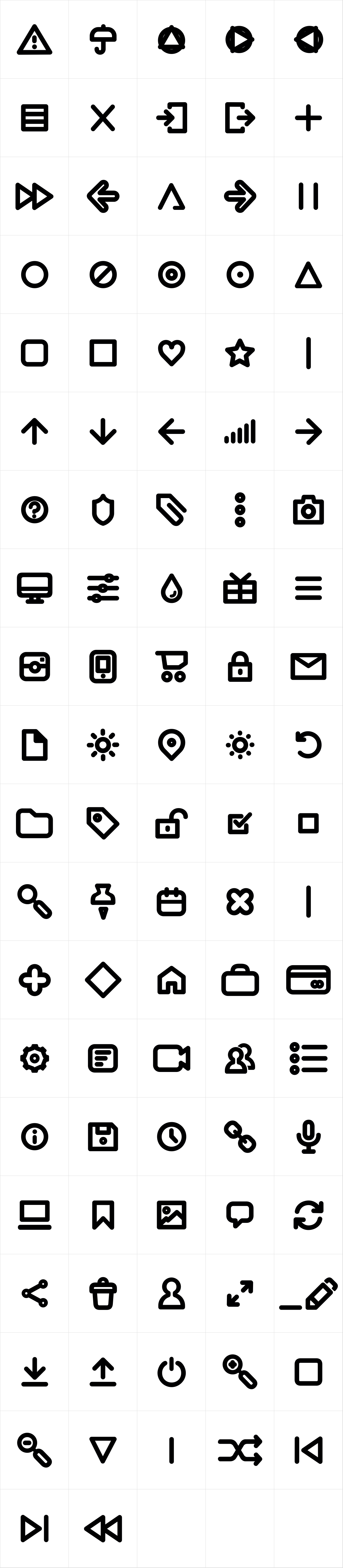 Arista Pro Icons SemiBold Arista Pro Icons SemiBold