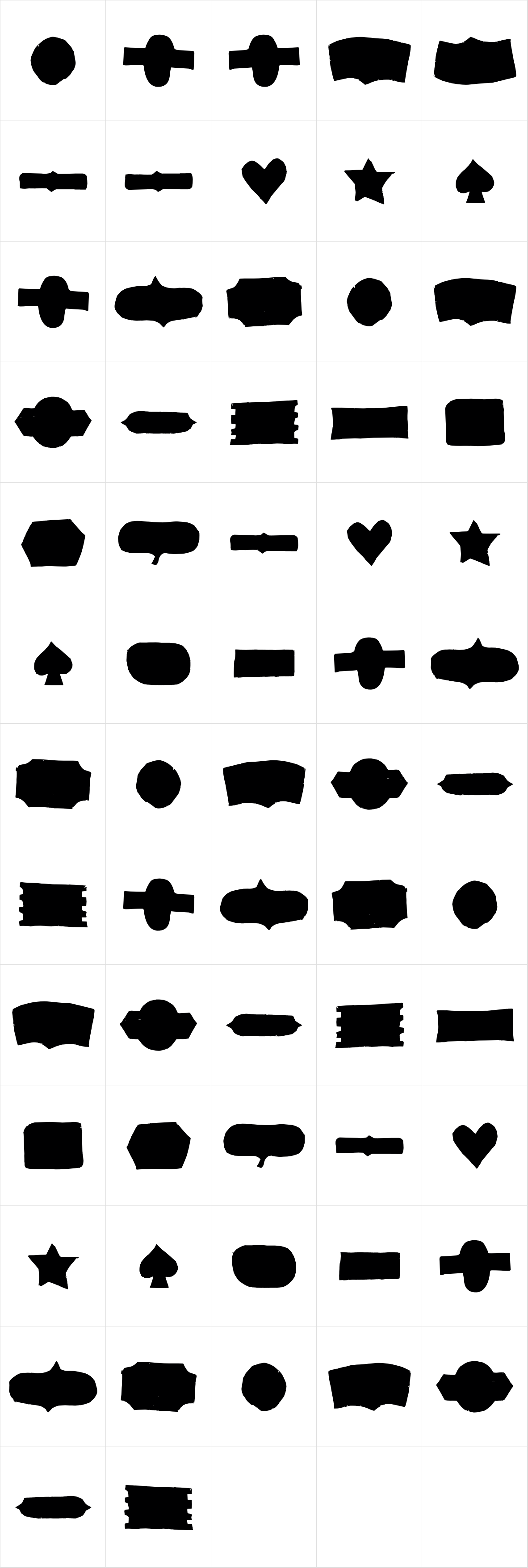 Checkin Script Dingbats Ornaments Checkin Script Dingbats Ornaments