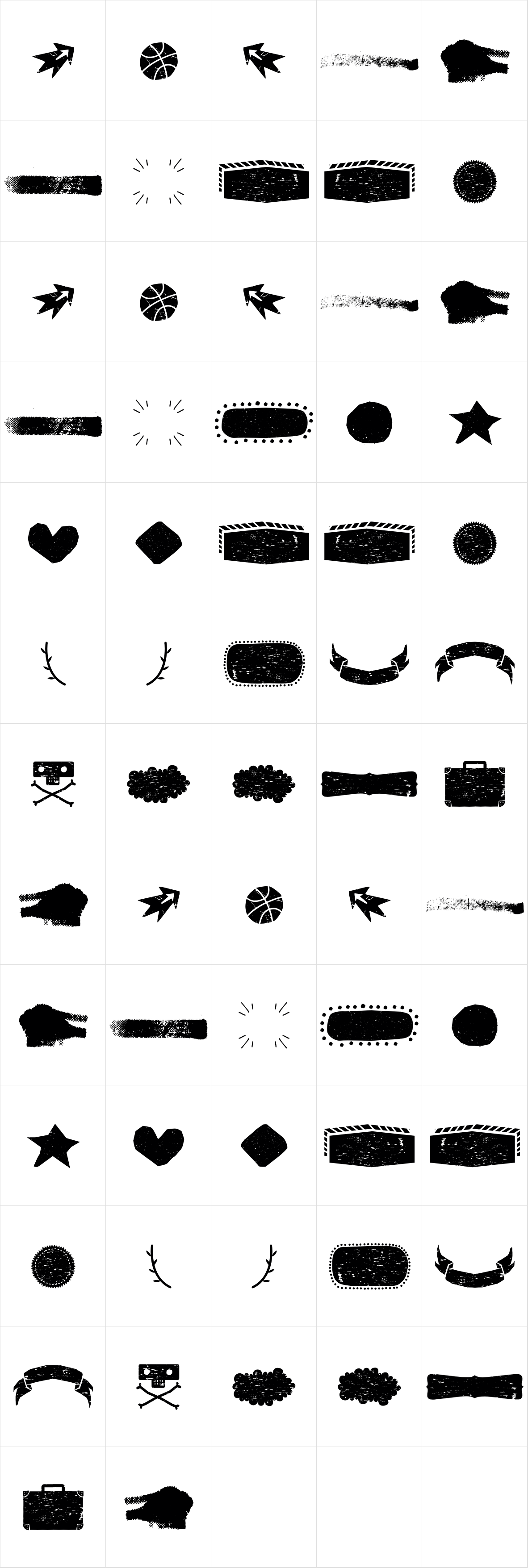 Balzac Dirt Dingbats Balzac Dirt Dingbats