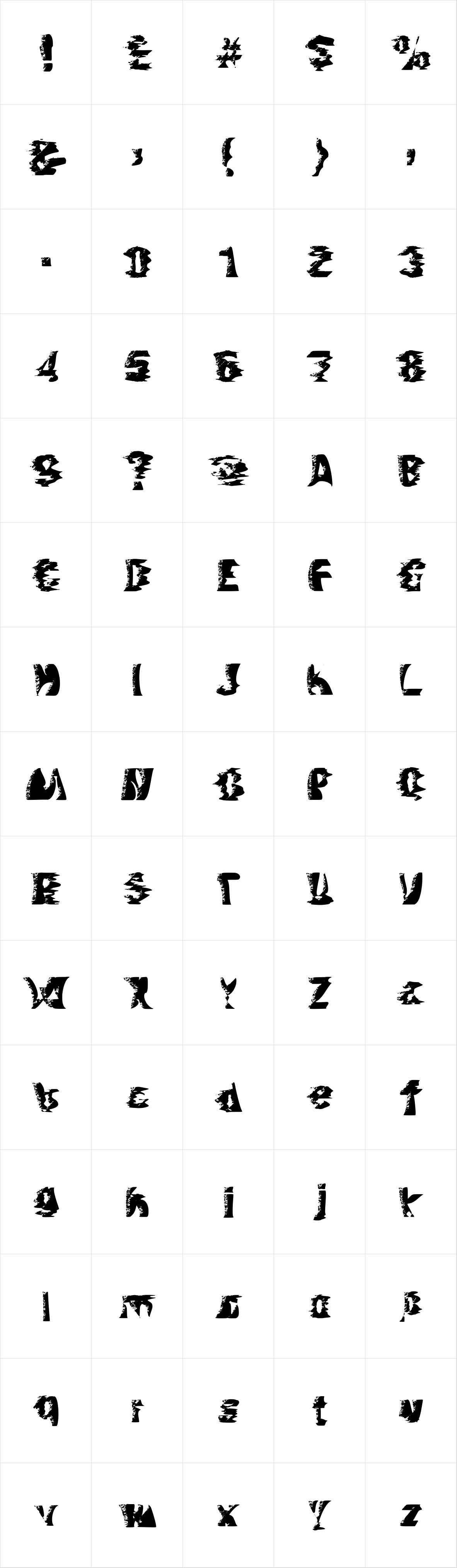 Bams Glitch Condensed Bold Bams Glitch Condensed Bold