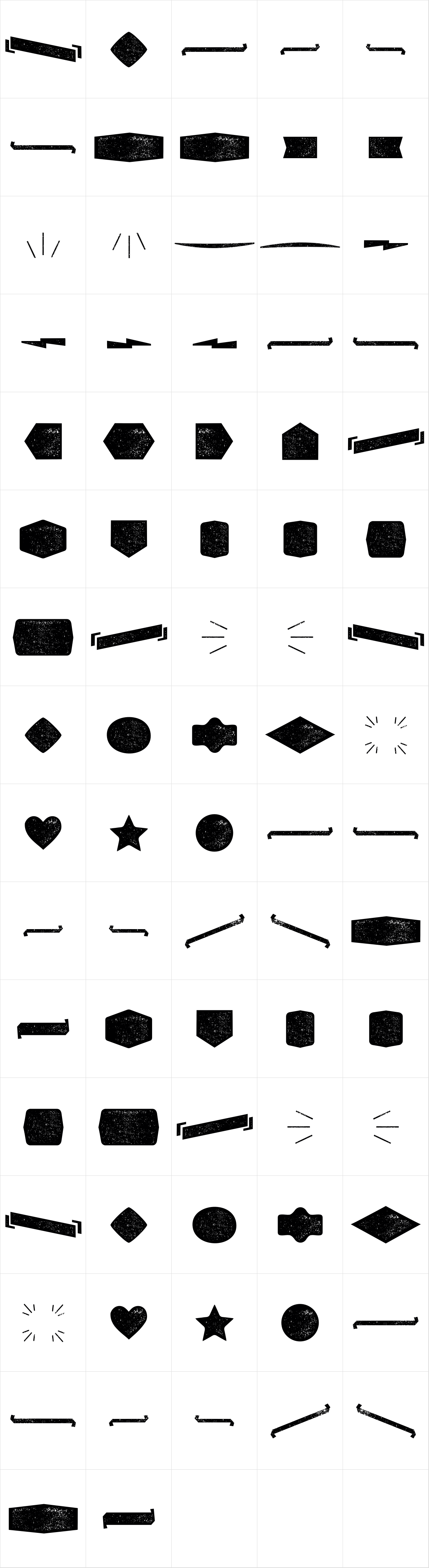 Alquitran Pro Dingbat Shape Rough Alquitran Pro Dingbat Shape Rough