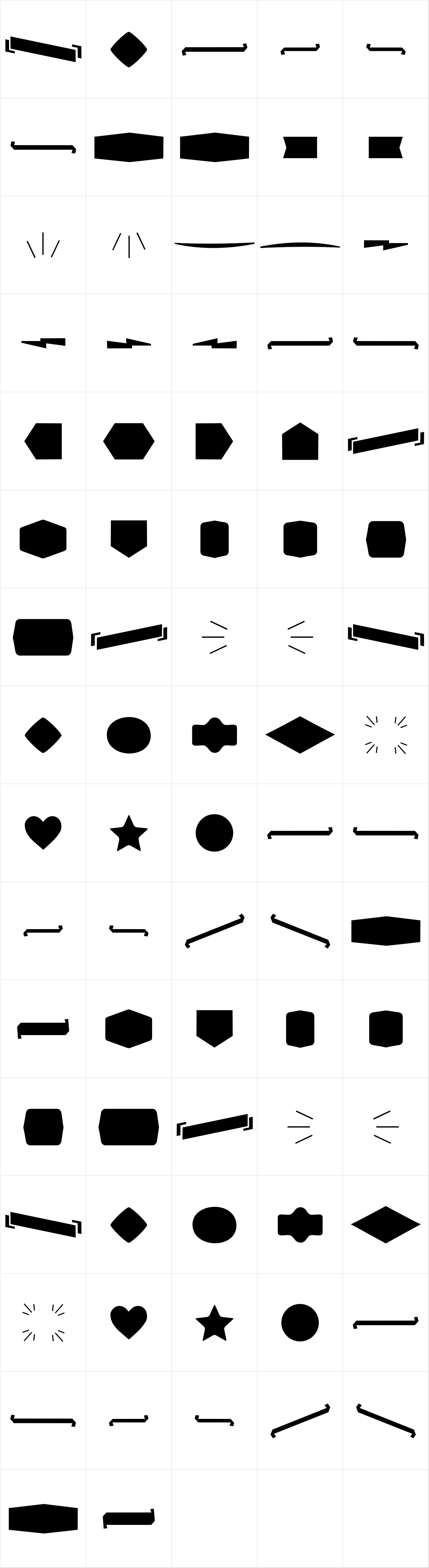 Alquitran Pro Dingbat Shape Alquitran Pro Dingbat Shape