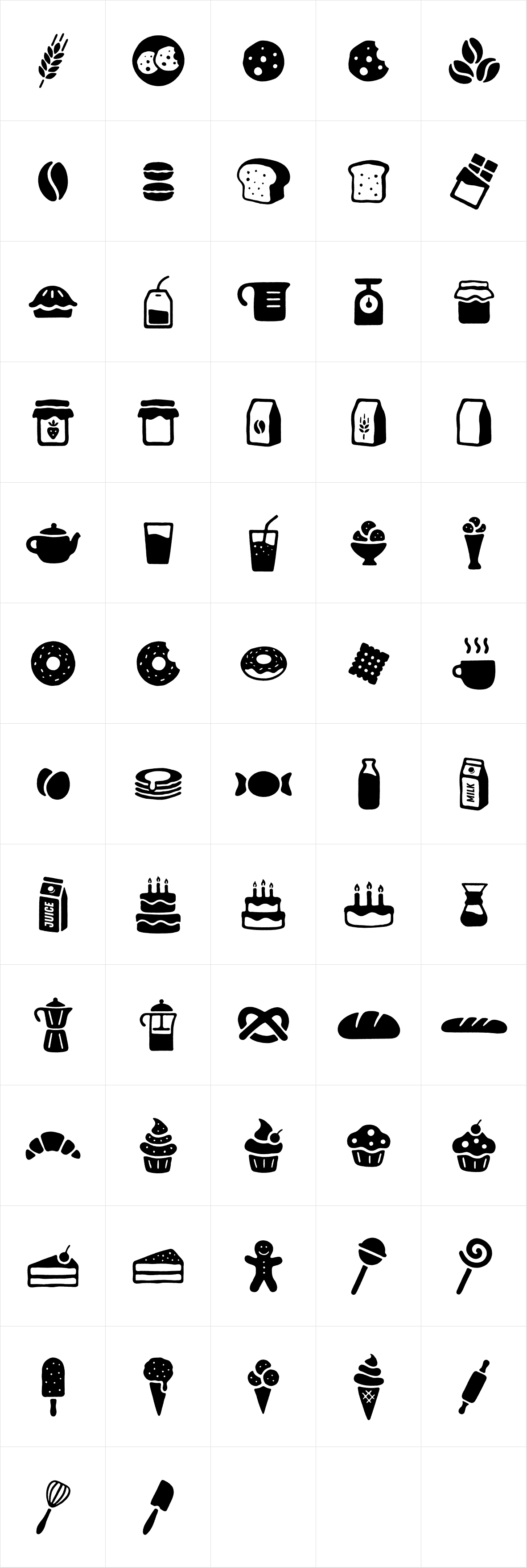 Zing Goodies Bakery Icons Zing Goodies Bakery Icons
