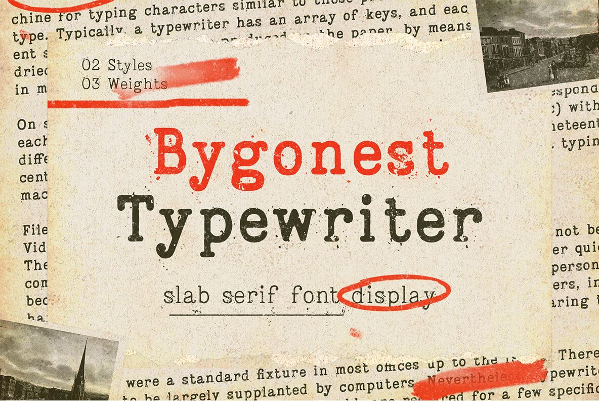 Typewriter Fonts for Vintage Designs