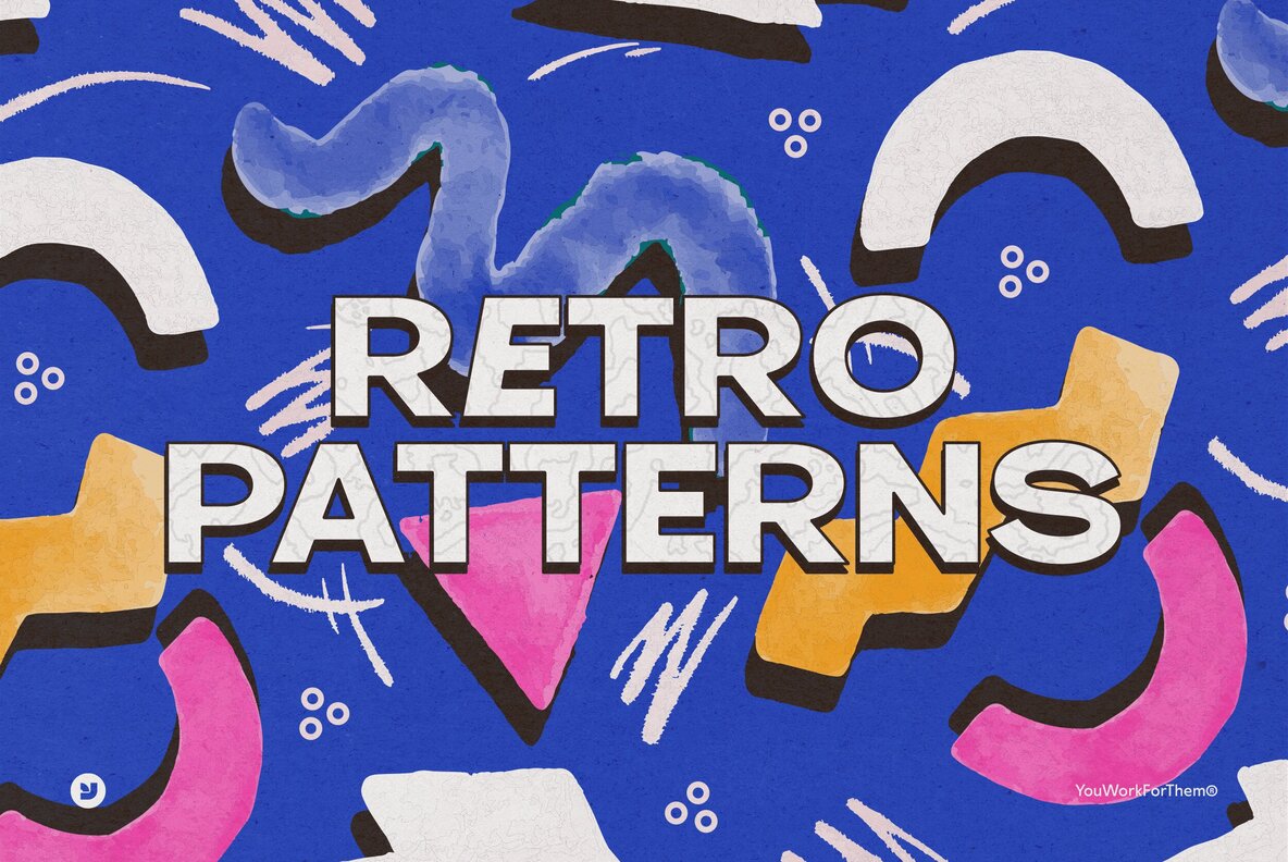 Retro Patterns Graphics Collection