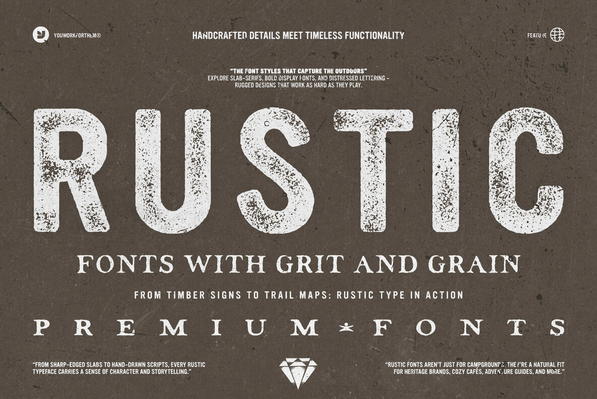 Rustic Fonts Collection
