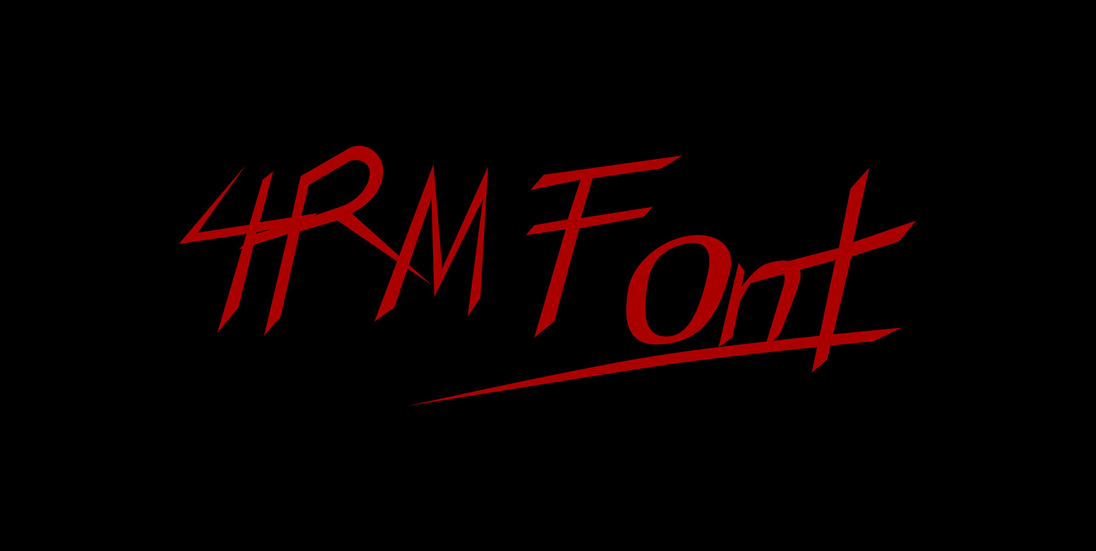 4RM font
