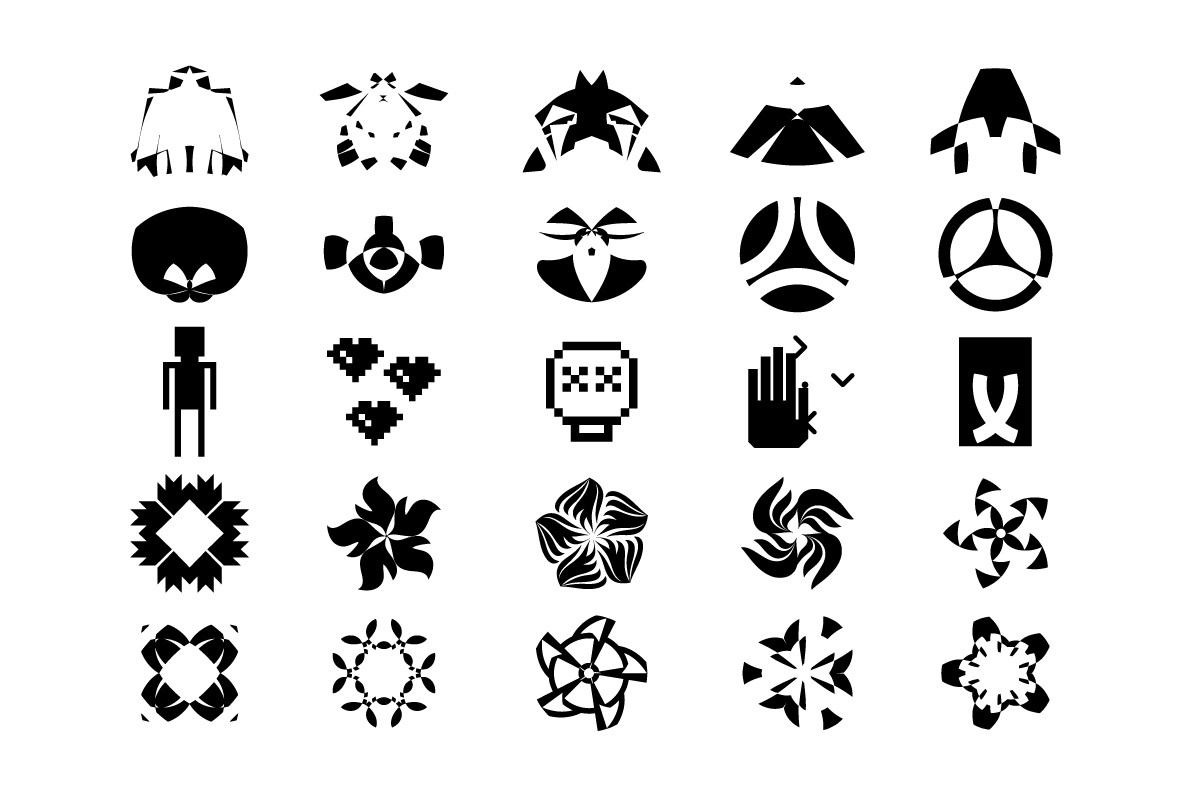 Шесть символов. Значки символы. Пиктограмма символика. Стилизация пиктограмм. Креативные знаки.