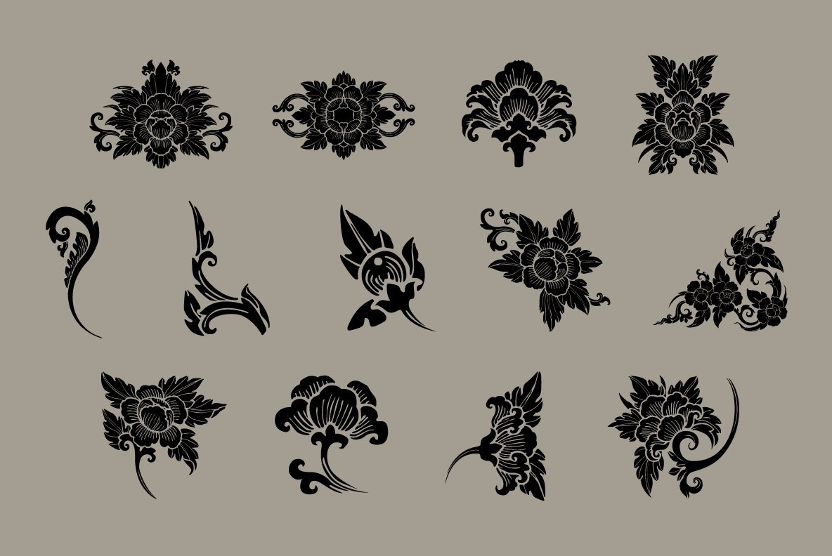 Asian Flourishes 02 Asian Flourishes 02