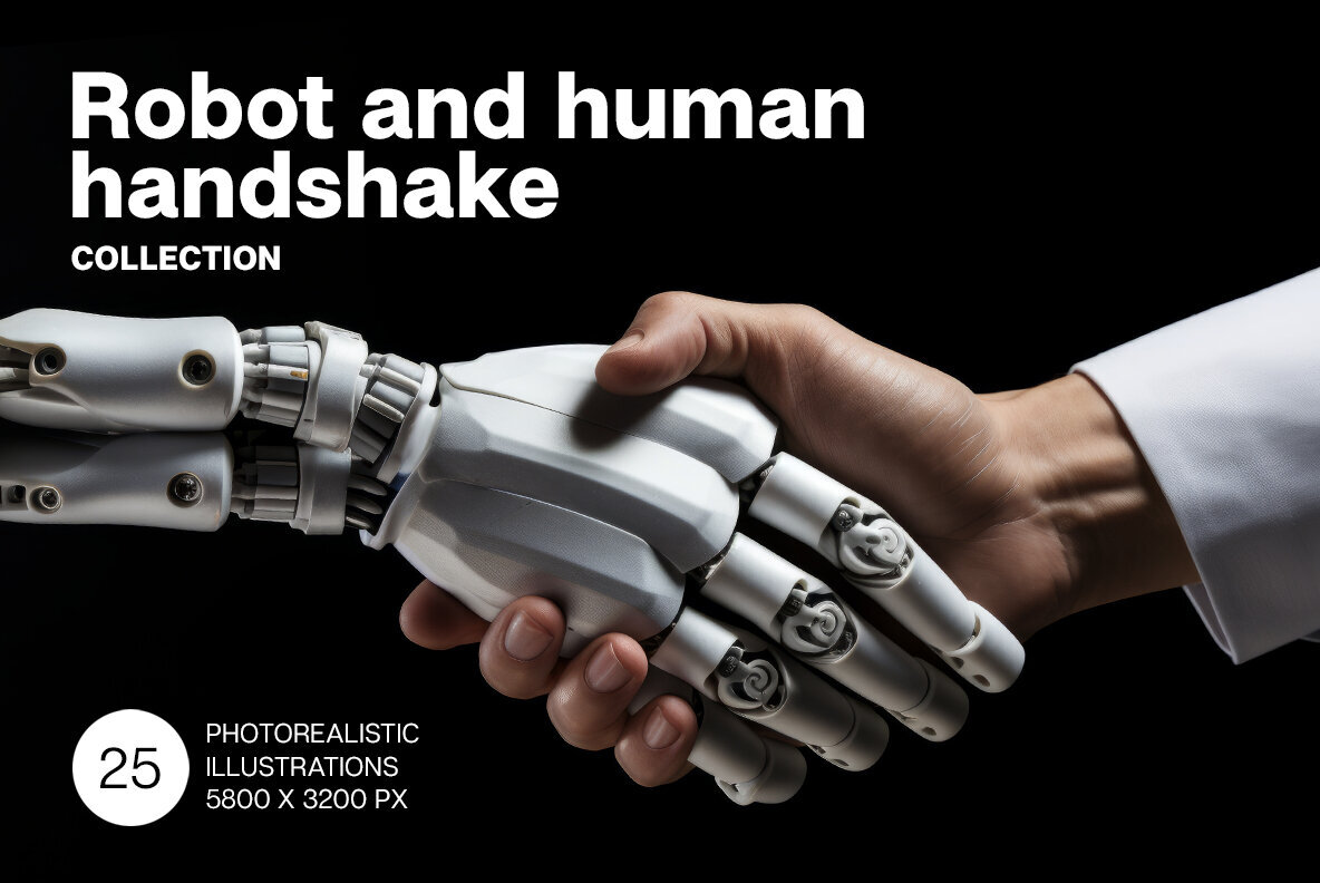Robot and human handshake 1